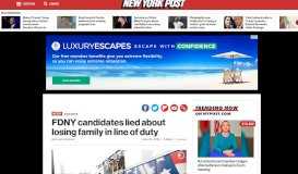 
							         FDNY candidates lied about losing family in line of duty - New York Post								  
							    
