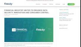 
							         FDX Created to Enhance Data Security, Innovation and Consumer ...								  
							    