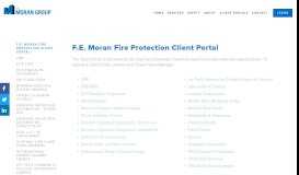
							         F.E. Moran Fire Protection Client Portal — F.E. Moran								  
							    