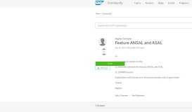 
							         Feature ANSAL and ASAL - SAP Archive								  
							    