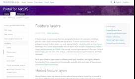 
							         Feature layers—Portal for ArcGIS | ArcGIS Enterprise								  
							    