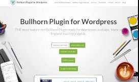 
							         Feature Rich Bullhorn to Wordpress Plugin								  
							    
