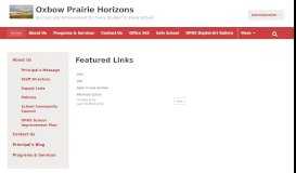 
							         Featured Links - Home Logic Parent Portal - Oxbow Prairie Horizons								  
							    