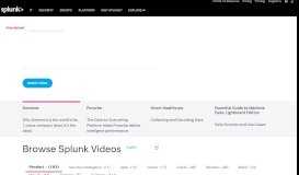 
							         Featured Videos | Splunk								  
							    