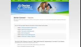 
							         Features - Doctor Connect - Online Patient Portal Software								  
							    