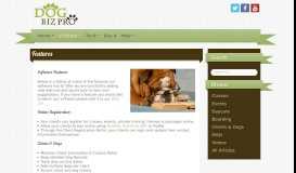
							         Features - DogBizPro								  
							    
