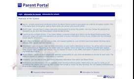 
							         Features of the System - Parent Portal								  
							    
