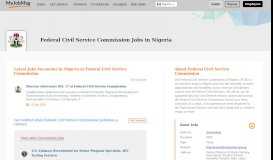 
							         Federal Civil Service Commission Jobs and Vacancies in Nigeria ...								  
							    