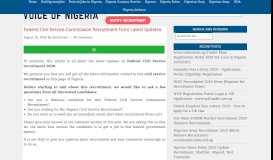 
							         Federal Civil Service Commission Recruitment 2019 at www ...								  
							    