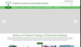 
							         Federal College of Education, Katsina								  
							    