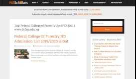 
							         Federal College of Forestry Jos (FCFJOS) | www.fcfjos.edu.ng ...								  
							    