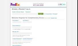 
							         Federal Express Login Registration - LifeCare								  
							    
