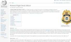 
							         Federal Flight Deck Officer - Wikipedia								  
							    