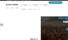 
							         Federal Governement College, Ikirun | School Website								  
							    