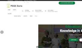 
							         Federal Governement Girls College, Zaria | School Website								  
							    