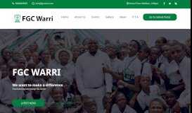 
							         Federal Government College, Warri | School Website								  
							    