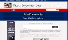 
							         Federal Government Jobs and Employment Opportunities								  
							    