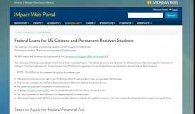 
							         Federal Loans for US Citizens and Permanent Resident Students ...								  
							    