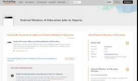 
							         Federal Ministry Of Education Jobs and Vacancies in Nigeria June ...								  
							    
