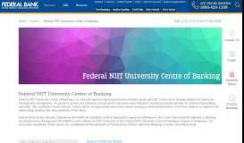 
							         Federal NIIT University Centre of Banking - Federal Bank								  
							    