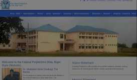 
							         Federal Polytechnic, Bida - Home								  
							    