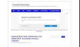 
							         Federal Polytechnic Idah ND Admission List 2018/2019 is Out ...								  
							    