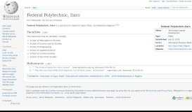 
							         Federal Polytechnic, Ilaro - Wikipedia								  
							    