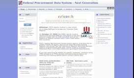 
							         Federal Procurement Data System - Next Generation								  
							    