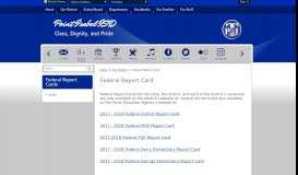 
							         Federal Report Cards / Home - Point Isabel ISD								  
							    