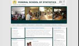 
							         FEDERAL SCHOOL OF STATISTICS								  
							    