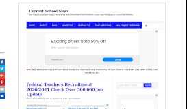
							         Federal Teachers Recruitment 2019 and How to Apply Online ...								  
							    