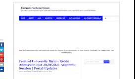 
							         Federal University Birnin Kebbi Admission List 2018/2019 is Out ...								  
							    