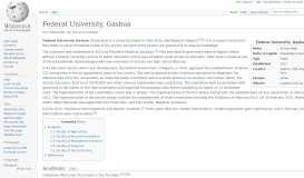 
							         Federal University, Gashua - Wikipedia								  
							    