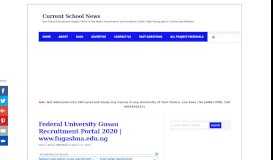 
							         Federal University Gusau Recruitment 2017 | How to Apply for FUGUS ...								  
							    