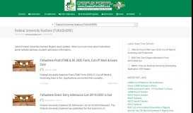
							         Federal University Kashere News Updates ... - Campus Portal Nigeria								  
							    