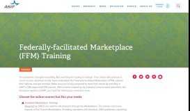 
							         Federally-facilitated Marketplace (FFM) Training - AHIP								  
							    