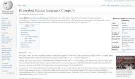 
							         Federated Mutual Insurance Company - Wikipedia								  
							    
