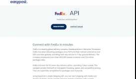 
							         FedEx API - EasyPost								  
							    