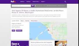 
							         FedEx Authorized ShipCenter - Blaine, WA - 816 Peace Portal ...								  
							    