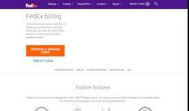 
							         FedEx Billing & Invoices								  
							    