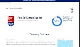 
							         FedEx Corporation - Great Place To Work United States								  
							    