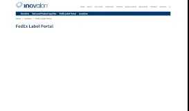 
							         FedEx Label Portal — Inovalon								  
							    