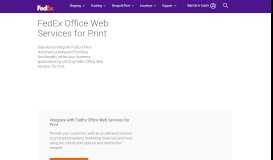 
							         FedEx Office Web Services for Print								  
							    