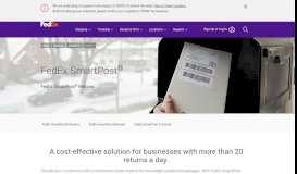 
							         FedEx SmartPost Returns - Make Returns and Customer ...								  
							    