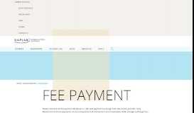 
							         Fee Payment Portal - Kaplan Business School								  
							    