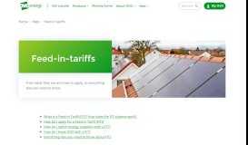 
							         Feed-in tariffs | Customer Help and FAQ - OVO Energy								  
							    