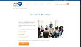 
							         Feedback & Education - Alta360 Research, Inc.								  
							    