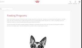 
							         Feeding Programs - Royal Canin								  
							    