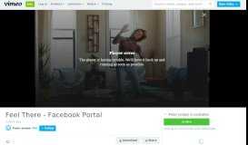 
							         Feel There - Facebook Portal on Vimeo								  
							    