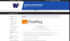 
							         FeePay - Woodbury Middle - Woodbury Middle School - South ...								  
							    